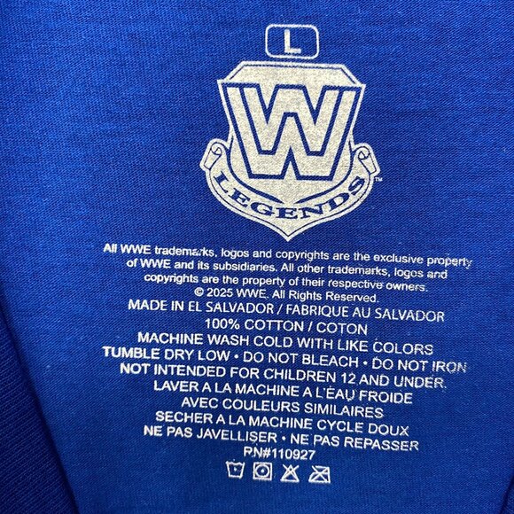 WWE Shawn Michaels The Heartbreak Kid HBK Sweet Chin Music Kick T-Shirt Large - Picture 4 of 4